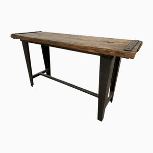 Small Industrial Console Table