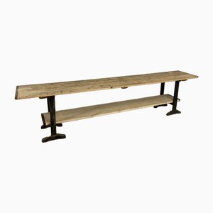 Industrial Console Table in Pine