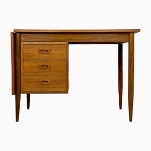 Mid-Century Teak Writing Desk with Extendable Tabletop, 1960s