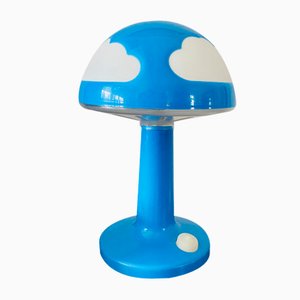 Lampada da tavolo Skojig Mushroom con nuvole di Henrik Preutz per Ikea, anni '90