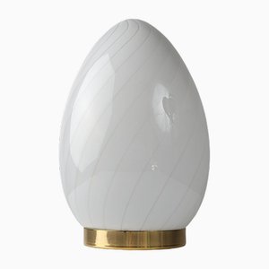 Murano Spiral Glass Egg by Vetri, 1970s