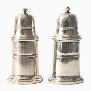 French Silver-Plated Salt and Pepper Shakers from Christofle, 1960s, Set of 2