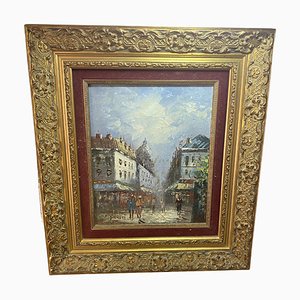 Caroline Burnett, Montmartre, Principios del siglo XX, óleo sobre lienzo, Enmarcado