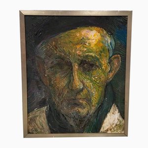 Paul Citroen, Self-Portrait, 1965, Oil Painting, Framed
