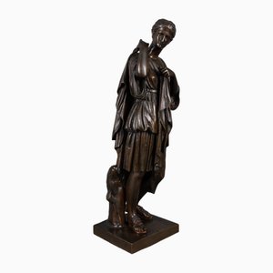 Después de Praxiteles, Diana de Gabie / La diosa Artemisa, bronce, siglo XIX