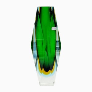 Mid-Century Sommerso Murano Glass Vase by Flavio Poli for Alessandro Mandruzzato, Italy, 1960s