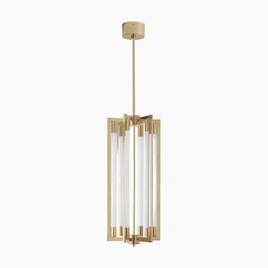 Chandelier 11 in Opaline Glass Tube by Magic Circus Editions