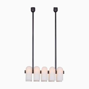 Odyssey Linear SM Black Chandelier by Schwung