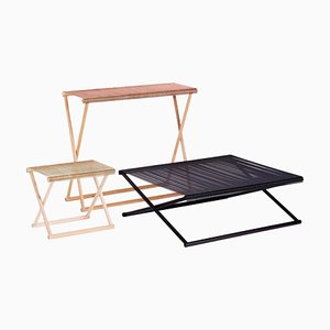 Trestle Collection Tables by Mingardo, Set of 3