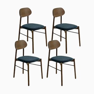 Bokken Upholstered Chairs in Caneletto, Ottanio by Colé Italia, Set of 4