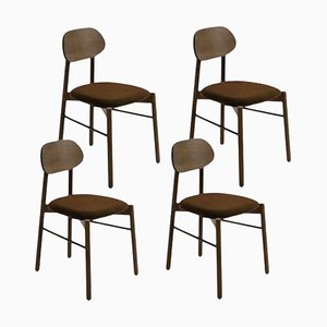 Bokken Upholstered Chairs in Caneletto, Visione by Colé Italia, Set of 4
