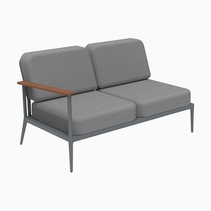 Naturgraues modulares Doppelsofa von Mowee