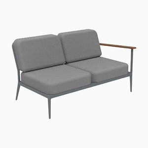 Nature Grey Double Left Modular Sofa by Mowee