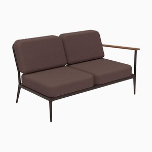 Nature Chocolate Double Left Modular Sofa by Mowee