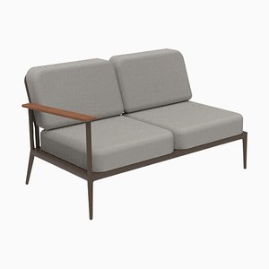 Nature Bronze Double Right Modular Sofa by Mowee