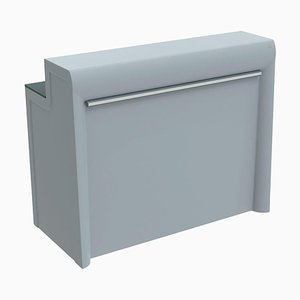 Straight Grey Lacquered Classe Bar by Mowee