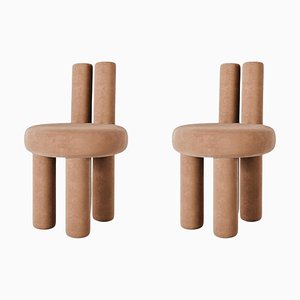 Chaises Salvador Terracotta par Nelson Araujo, Set de 2