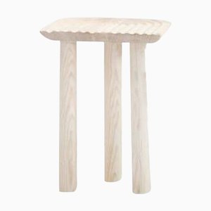 Tabouret Fingerprint Blanc par Victor Hahner