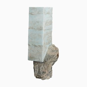 Table d'Appoint Sculptée Human Element III par Collin Velkoff