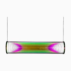 Pink-Green Iris Tube by Sebastian Scherer