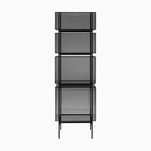 Lyn High Grey Black Cabinet by Pulpo