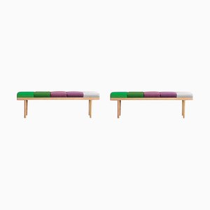 Valentino Benches by Pepe Albargues, Set of 2