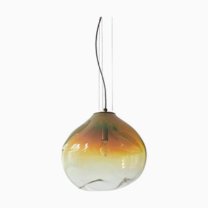 Suspension Haumea Amorph Ambre Irisé M par Eloa