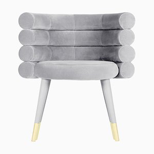 Grey Marshmallow Dining Chair by Royal Stranger