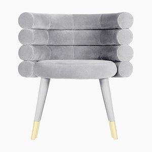 Silla de comedor Marshmallow en gris de Royal Stranger