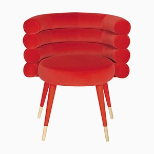 Chaise de Salle à Manger Marshmallow Rouge par Royal Stranger