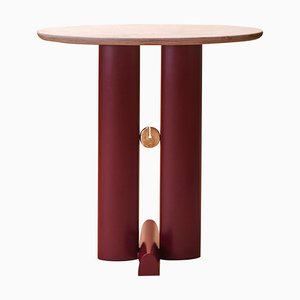 Table d'Appoint Alcova en Bronze et Quartzite par Ilaria Bianchi