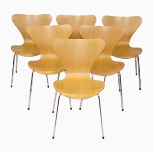 Mid-Century Style Series 7 Chairs by Arne Jacobsen for Fritz Hansen, Set of 6