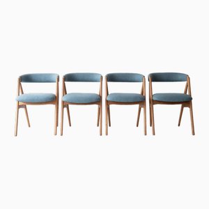Mid-Century Danish Oak Dining Chairs, 1960s, Set of 4