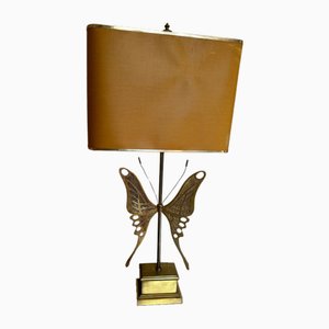 Vintage Brass Butterfly Lamp