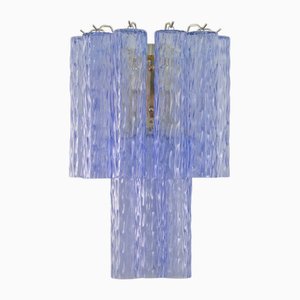Large Wall Light in Blue Murano Glass, Italy, 1990s