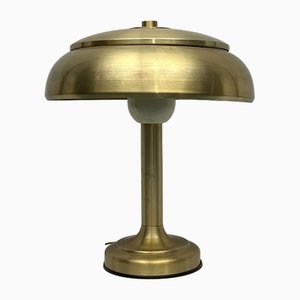 Vintage Ministerial Gilded Table Lamp, Italy, 1950s