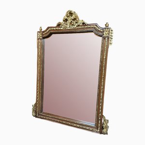 Stained and Gilt Wood French Miror