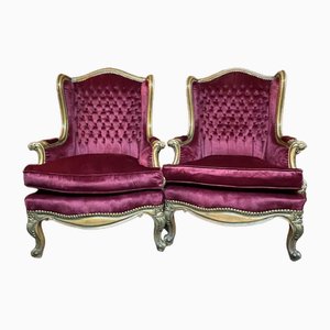 Queen Anne Wing Back Chairs