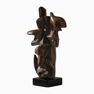 Abstrakte Bronzeskulptur von Dino Paolini, 1920er