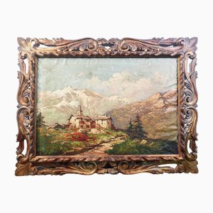Landscape, 1800s, Oil on Canvas, Framed