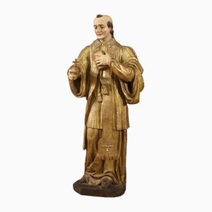 Saint François de Sales, 1730, Grande Sculpture en Bois