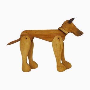 Hundespielzeug aus Holz, 1940er