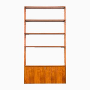 Mid-Century Danish Secretary with 3 Shelves in the style of Poul Cadovius, 1970s