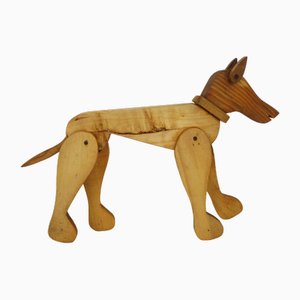 Hundespielzeug aus Holz, 1940er