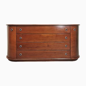 Vintage Oval Chest of Drawers in Walnut, 1970s