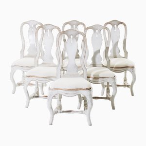 Baroque Swedish Chairs, 1900s, Set of 6
