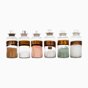 Bottiglie da farmacia georgiane, inizio XIX secolo, set di 18