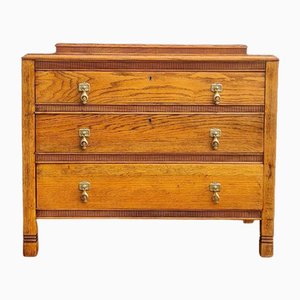 Arts and Crafts 3-Drawer Chest of Drawers in Oak