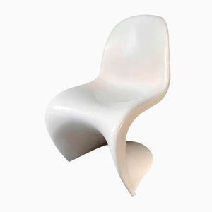 Silla Fehlbaum blanca de Verner Panton para Herman Miller, 1979