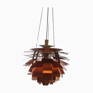 Lámpara PH Artichoke Kotte de cobre de Poul Henningsen para Louis Poulsen, años 50